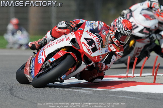 2009-09-26 Imola 1711 Variante alta - Superbike - Qualifyng Practice - Noriyuki Haga - Ducati 1098R